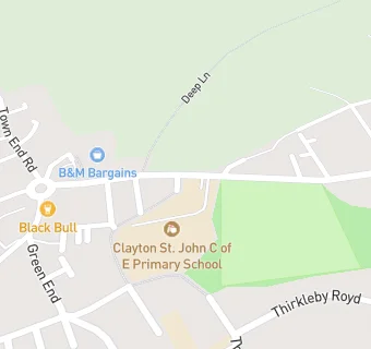 map for Clayton St John CE Primary School