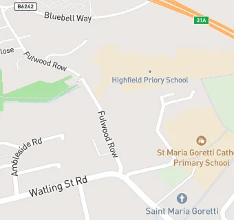 map for Highfield Priory School