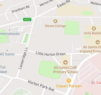 map for All Saints CofE Primary School