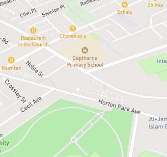 map for Horton Park Surgery