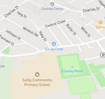 map for Selby Community Primary School