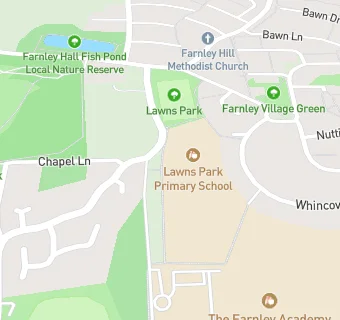 map for Lawns Park Primary School