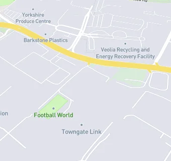 map for Football World Leeds