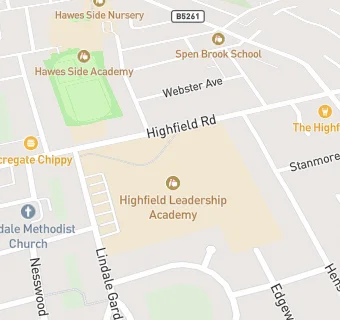 map for Highfield Leadership Academy