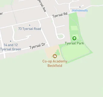 map for Co-op Academy Beckfield