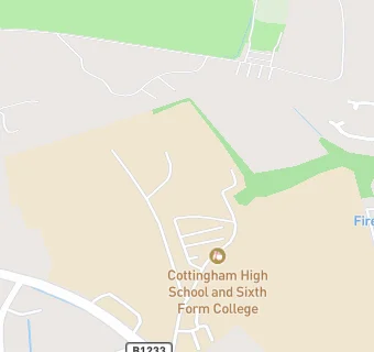 map for Cottingham High School