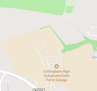 map for Cottingham High School