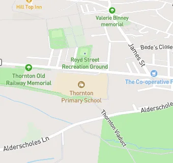 map for Thornton Primary School