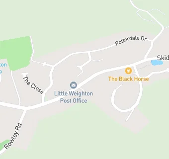 map for Little Weighton Village Hall