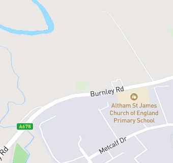 map for Altham C E Primary School