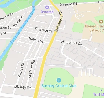 map for Burnley Cricket Club