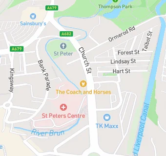 map for Burnley Group Practice (Formerly Rosehill Surgery)