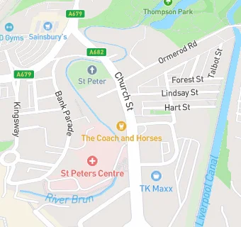 map for St. Peters Breakfast Club