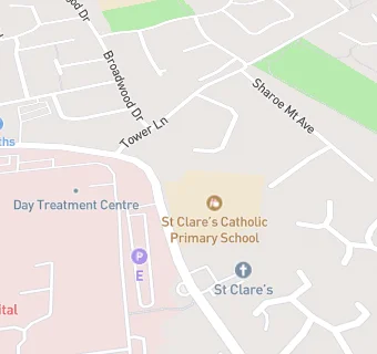 map for St Clare's Catholic Primary School, Preston