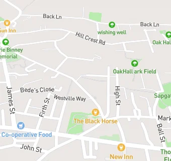 map for The Black Horse (Bar Only)