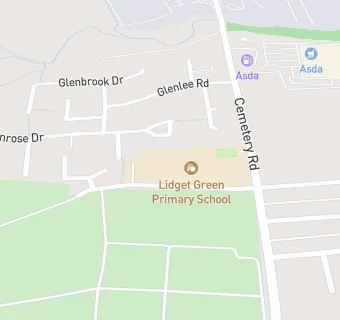 map for Lidget Green Primary School