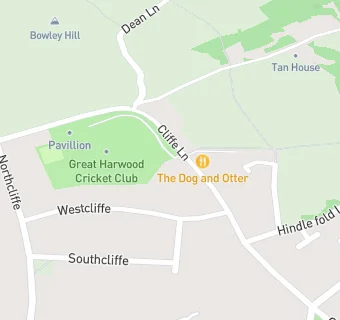 map for Great Harwood Cricket Club Clubhouse