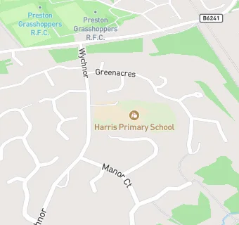 map for Harris Primary School & Pre-school