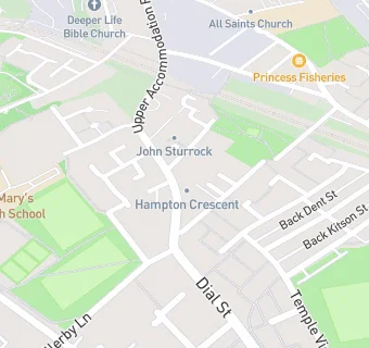 map for Hampton Crescent