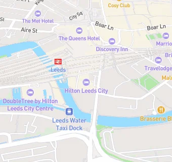 map for Hilton Leeds City