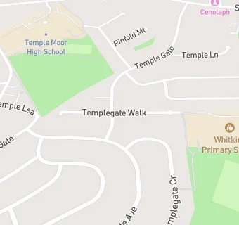 map for Templegate Tiny Tots Pre-School