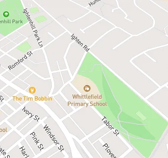 map for Whittlefield Primary School