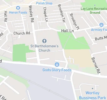 map for Armley Helping Hands