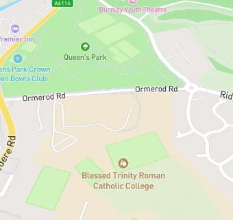 map for Blessed Trinity Roman Catholic College, A Voluntary Academy