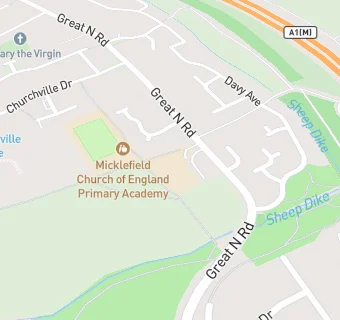 map for Micklefield Church of England Voluntary Controlled Primary School