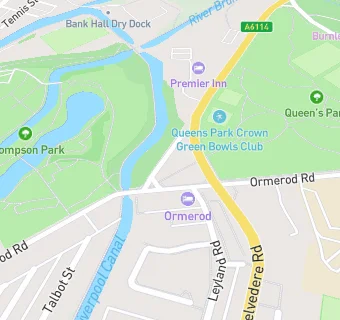 map for Queens Park Pavillion