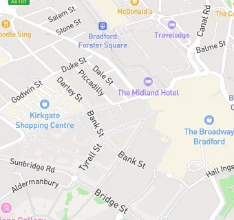 map for The Bradford Club