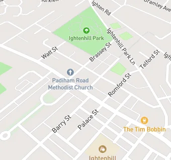 map for Mydentist, Padiham Road, Burnley 