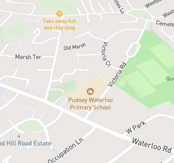 map for Pudsey Waterloo Primary