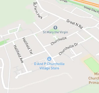 map for D And P Churchville Village Store