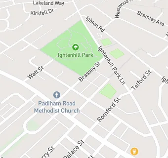 map for Padiham Road Methodist Church