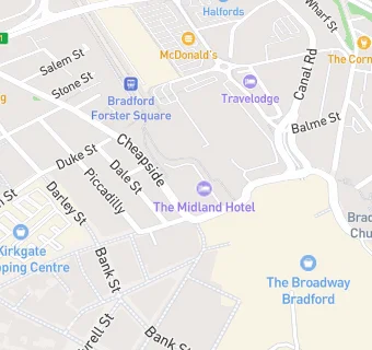 map for The Midland Hotel