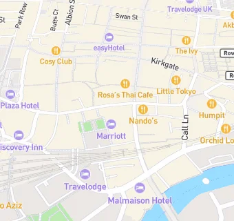 map for Leeds Marriott Hotel