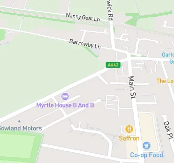 map for Moorfield House Surgery