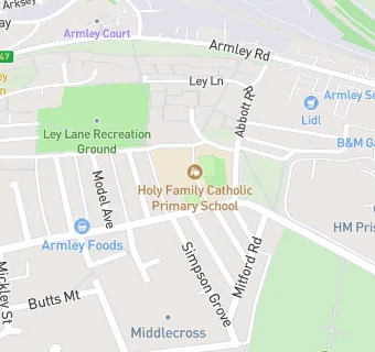 map for Holy Family Catholic Primary School