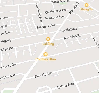 map for Chutney Blue