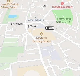 map for Catering Leeds  (Pudsey Lowtown Primary)
