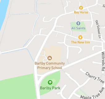 map for Barlby Community Primary School