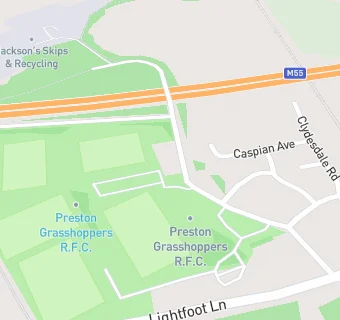 map for Preston Grasshoppers