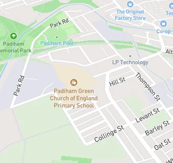 map for Padiham Green Church of England Primary School