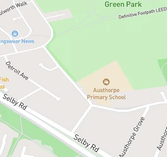 map for Austhorpe Primary School