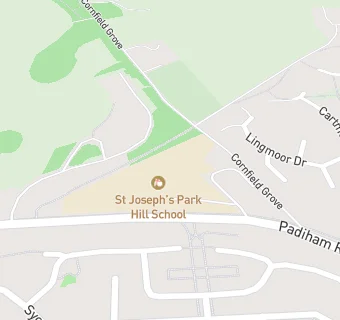 map for St Joseph's Park Hill School