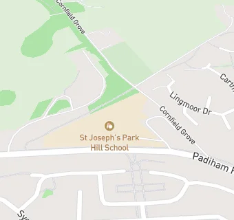 map for St Josephs Park Hill School