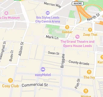 map for City Varieties Music Hall