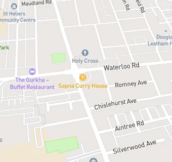 map for Sapna Curry House