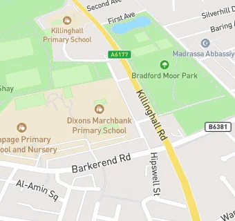 map for Bradford Moor Community Primary School